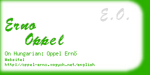 erno oppel business card