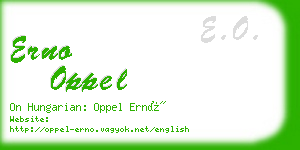 erno oppel business card